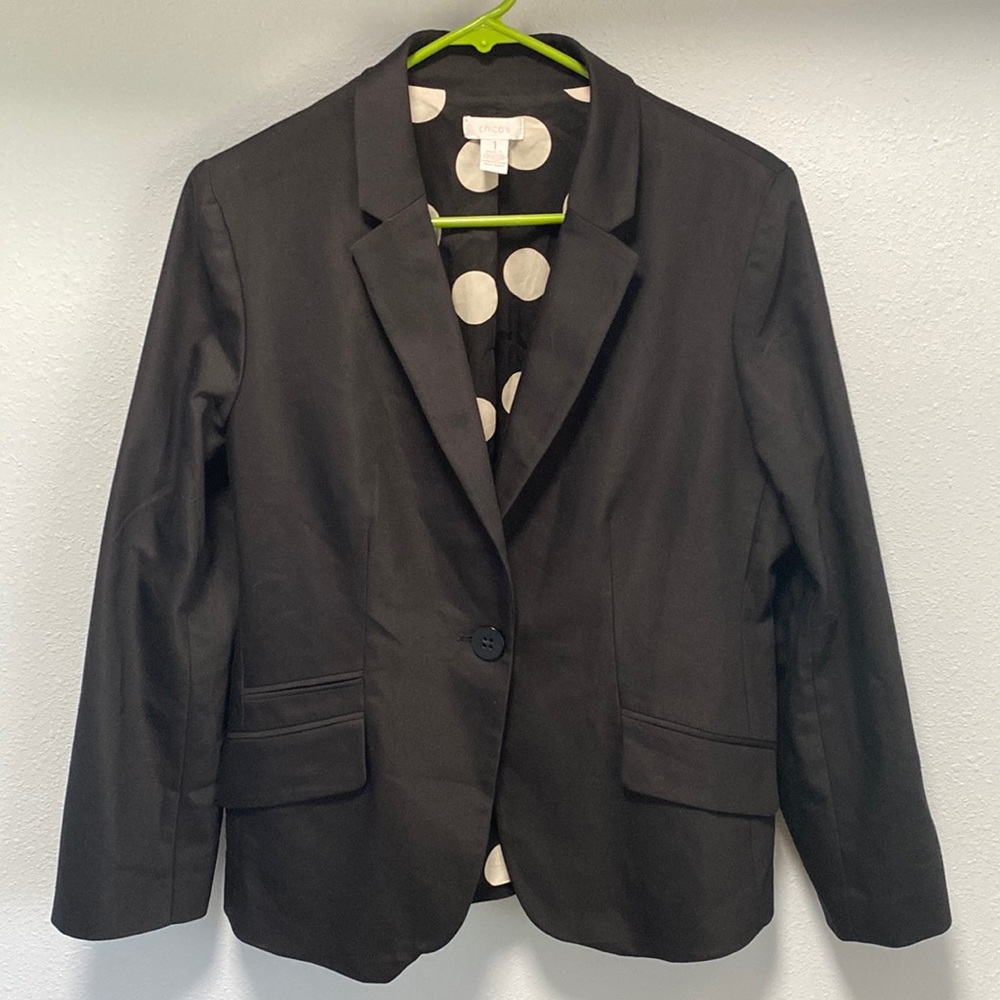 Chico’s black blazer